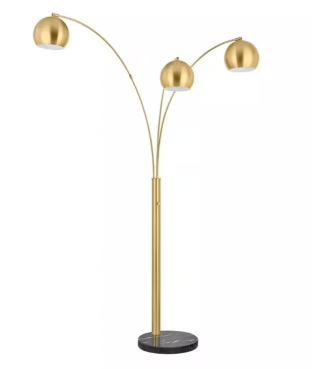 Flower Standing 3-Light Arc...