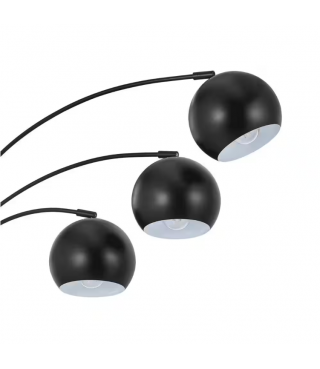 Flower Standing 3-Light Arc Floor Lamp with Metal Shades 74.5''