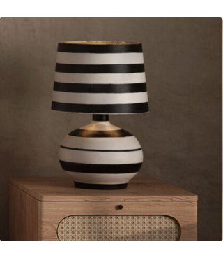 Zebra Strip Desk Lamp 20.5"H