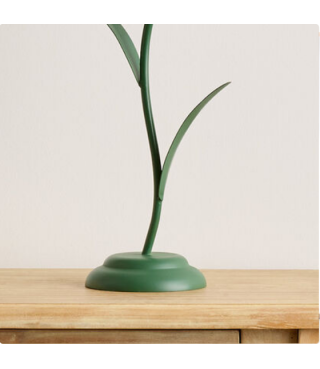 Pink Tulip Plant Table Lamp 19''