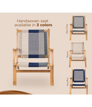 Outdoor Chair Acacia Wood Construction