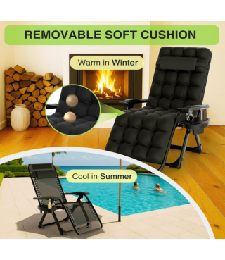 Reclining Patio Chairs Folding Recliner for Indoor and Outdoor