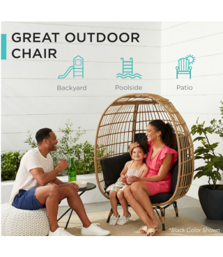 Best Choice Products Wicker Egg Chair
