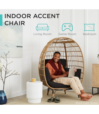 Best Choice Products Wicker Egg Chair