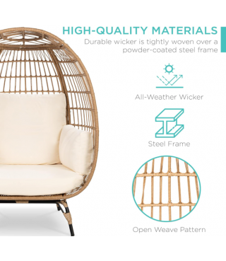Best Choice Products Wicker Egg Chair