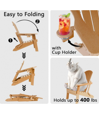 Extended Ergonomic Backrest, Cup Holder - Easy Assembly