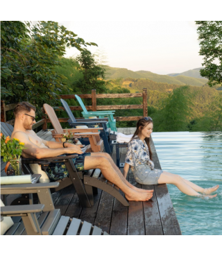 Extended Ergonomic Backrest, Cup Holder - Easy Assembly