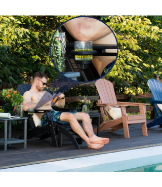 Extended Ergonomic Backrest, Cup Holder - Easy Assembly