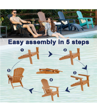 Extended Ergonomic Backrest, Cup Holder - Easy Assembly