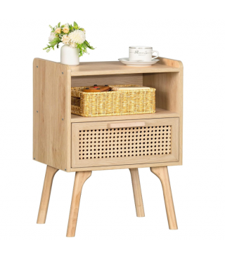 Side Table with Drawer Open...