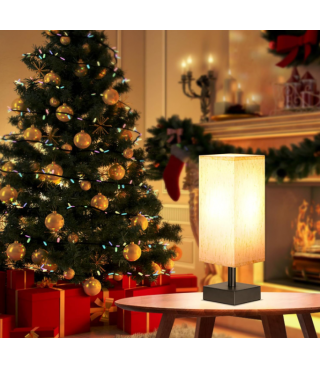 Boxed Table Lamp for Bedroom/ Bedside Lamps for Nightstand, Minimalist