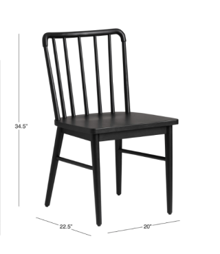 Wooden Farmhouse Dining Chair 45.6''
