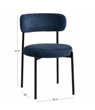 Solid Split Back Upholstered Dining Chair