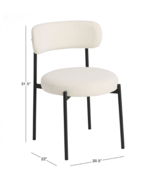 Solid Split Back Upholstered Dining Chair