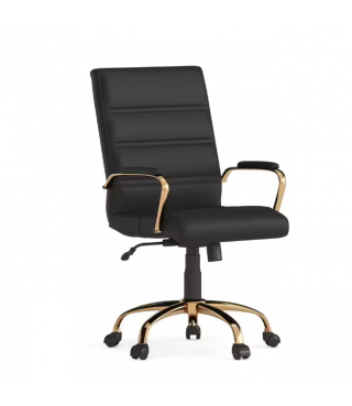 Mid-Back Faux Leather...