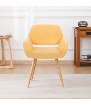 Dining Chair Side Chair with Upholstered Padded Seats & Wooden Legs