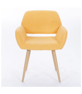 Dining Chair Side Chair with Upholstered Padded Seats & Wooden Legs