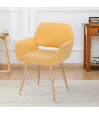 Dining Chair Side Chair with Upholstered Padded Seats & Wooden Legs