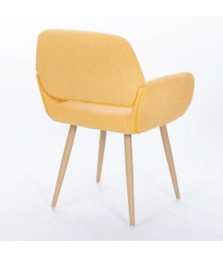 Dining Chair Side Chair with Upholstered Padded Seats & Wooden Legs