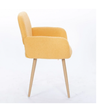 Dining Chair Side Chair with Upholstered Padded Seats & Wooden Legs