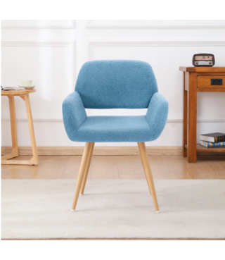 Dining Chair Side Chair with Upholstered Padded Seats & Wooden Legs