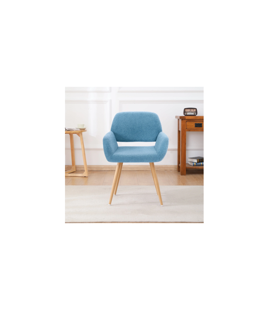 Dining Chair Side Chair with Upholstered Padded Seats & Wooden Legs