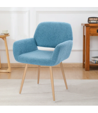 Dining Chair Side Chair with Upholstered Padded Seats & Wooden Legs