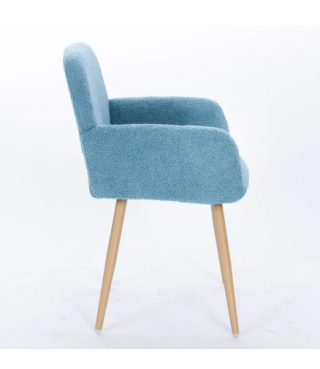 Dining Chair Side Chair with Upholstered Padded Seats & Wooden Legs