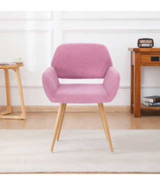 Dining Chair Side Chair with Upholstered Padded Seats & Wooden Legs