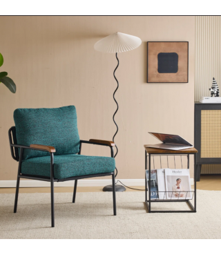 Linen Morden Armchair For Living Room,Bedroom