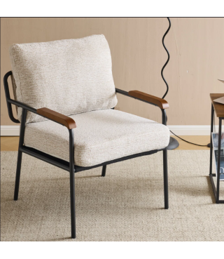 Linen Morden Armchair For Living Room,Bedroom