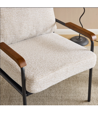 Linen Morden Armchair For Living Room,Bedroom