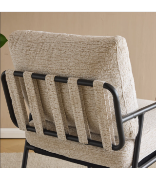 Linen Morden Armchair For Living Room,Bedroom