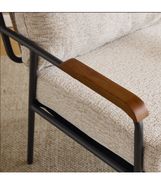 Linen Morden Armchair For Living Room,Bedroom