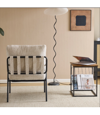 Linen Morden Armchair For Living Room,Bedroom