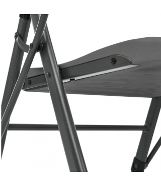 Commercial Plastic Folding Chair with Armrests (Set of 2)