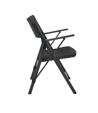 Commercial Plastic Folding Chair with Armrests (Set of 2)