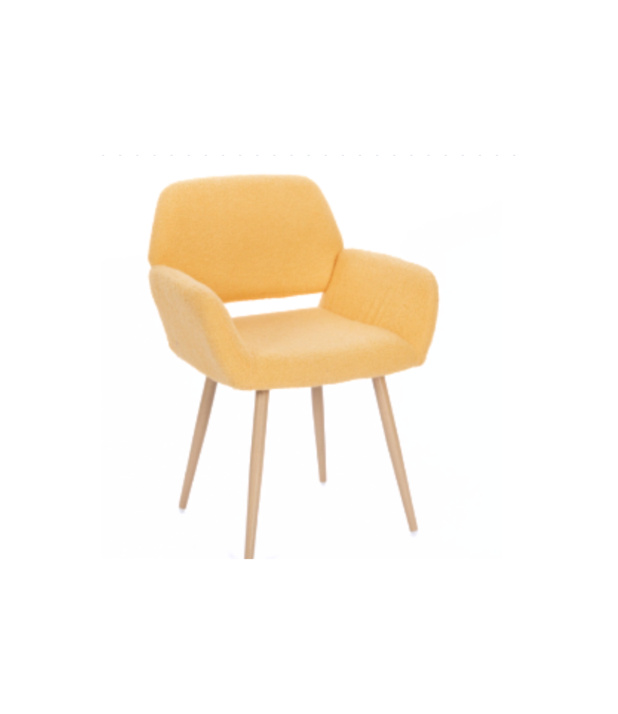 Dining Chair Side Chair with Upholstered Padded Seats & Wooden Legs