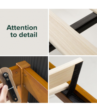 Twin Bamboo Platform Bed Frame14"