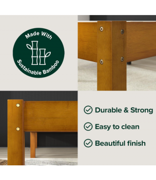 Twin Bamboo Platform Bed Frame14"