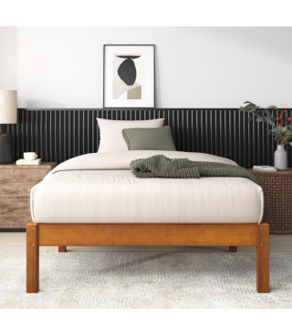 Twin Bamboo Platform Bed Frame14"