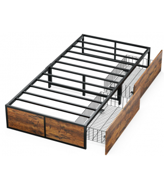 Bed Frame with 2 XL Storage...