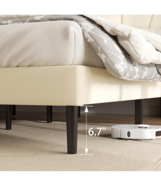 Bed Frame with Headboard and Wingback