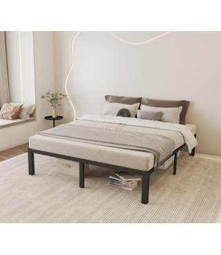 Full Size Bed Frames with Wood Slats 14''