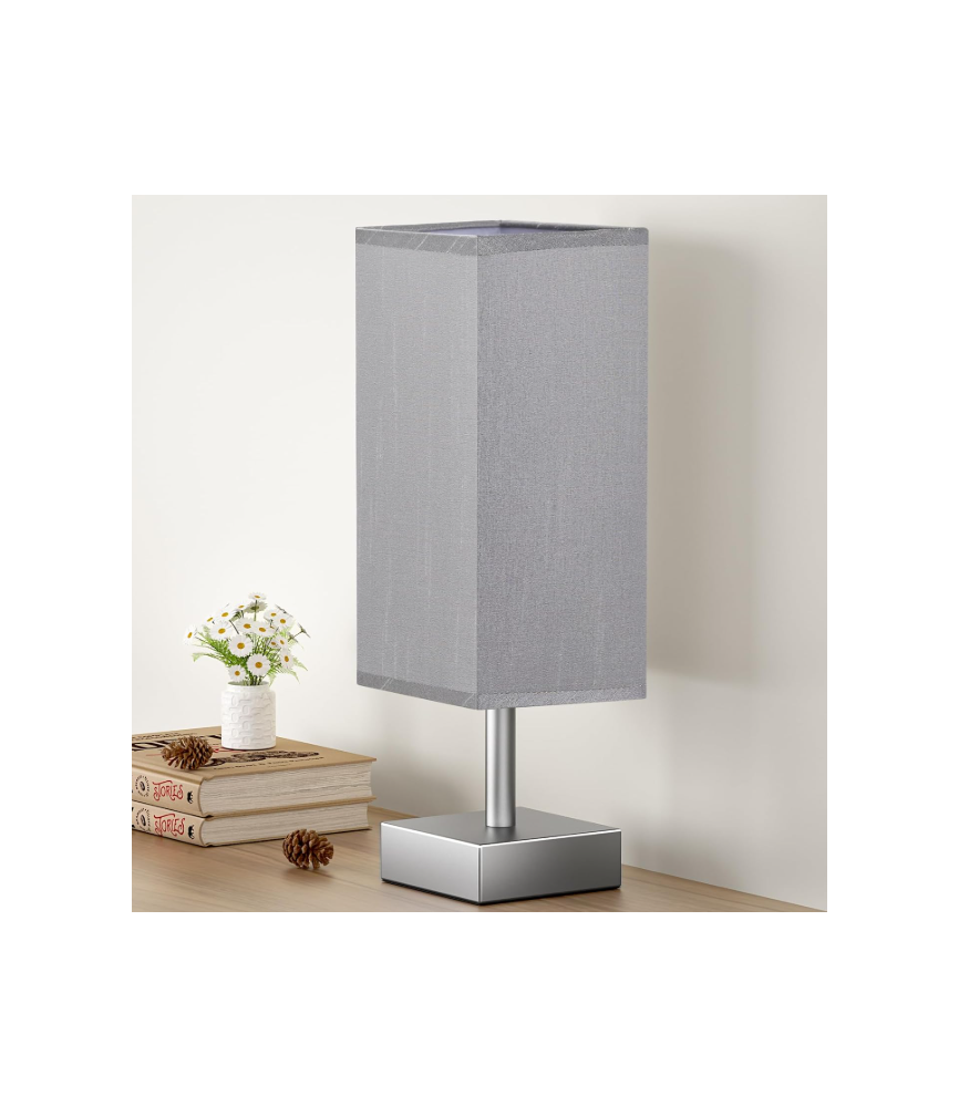 Boxed Table Lamp for Bedroom/ Bedside Lamps for Nightstand, Minimalist
