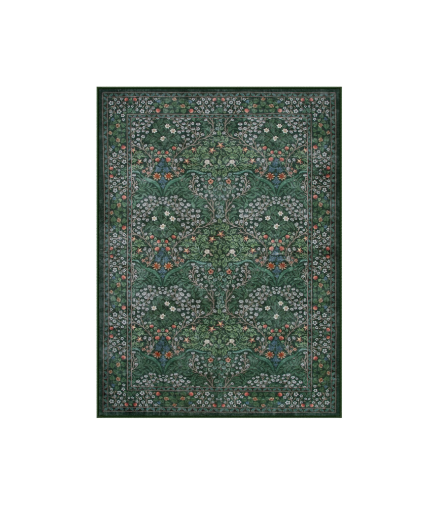 Dark Green Grden Area Rugs