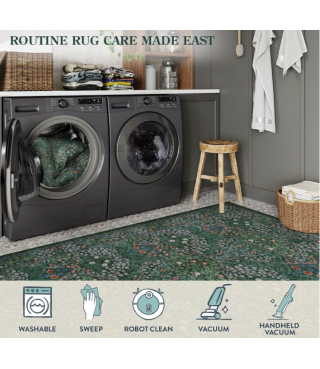 Dark Green Grden Area Rugs