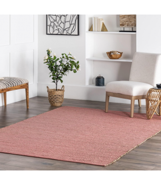 Cozy Jute & Cotton Hand Woven Area Rug