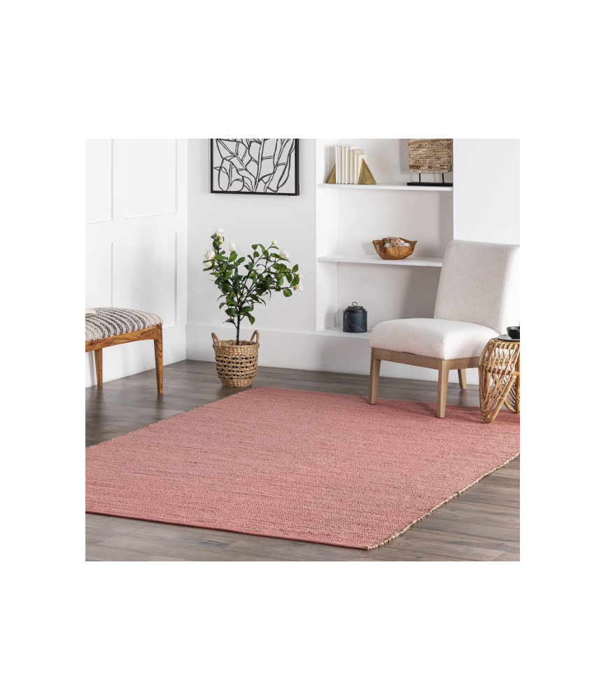 Cozy Jute & Cotton Hand Woven Area Rug