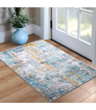 Mixed Color Living Room Rug Area Rug Machine Washable